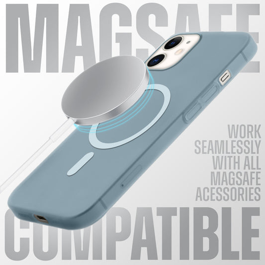 Sleek Frosted Matte Hard Back Cover With MagSafe Compatible Back Case for Apple iPhone 12
