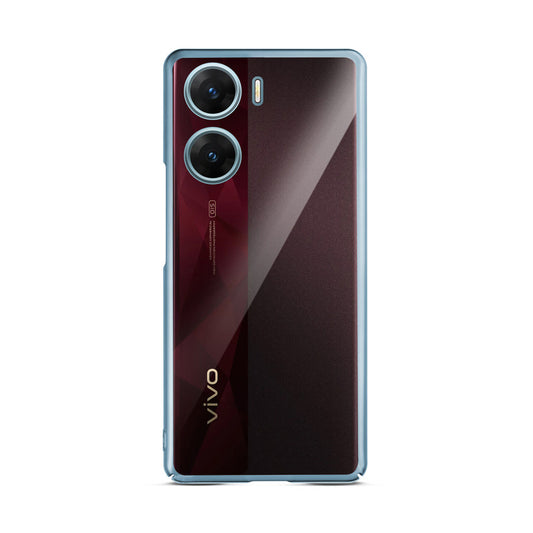Crystal Clear Premium Shiny colorful Edges Hard Back Case For Vivo V29e 5G