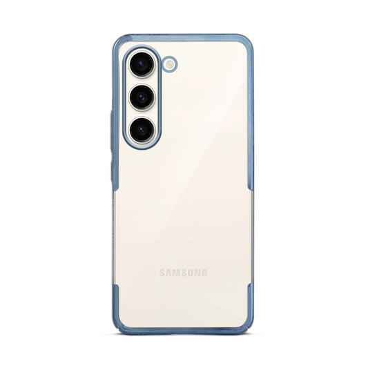 Crystal Clear Premium Case with Shiny Colorful Edges and Precise Cutouts for Samsung S23 5G