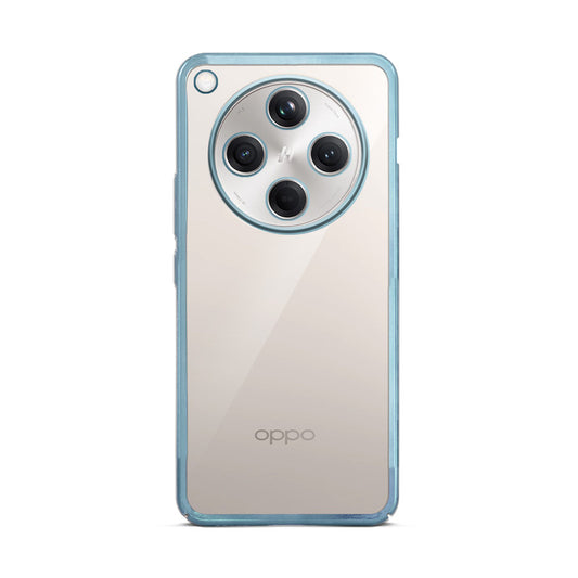 Crystal Clear Premium Shiny colorful Edges Hard Back Case For Oppo Find X8 5G