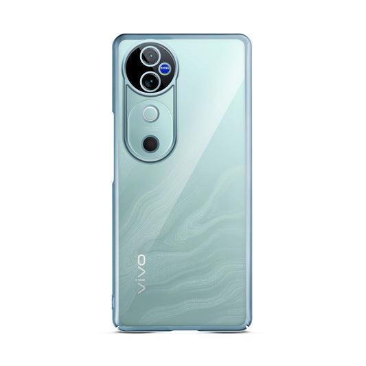 Crystal Clear Premium Shiny colorful Edges Hard Back Case For  Vivo V40 Pro 5G