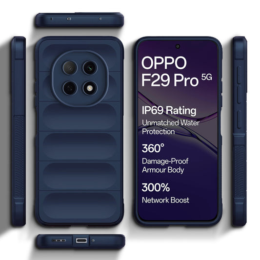 Premium Liquid Silicone Comfort Grip Case for Oppo F29 Pro 5G with Soft Touch Matte TPU