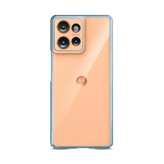 Crystal Clear Premium Shiny Edges Hard Back Case For Motorola Moto Edge 50 5G