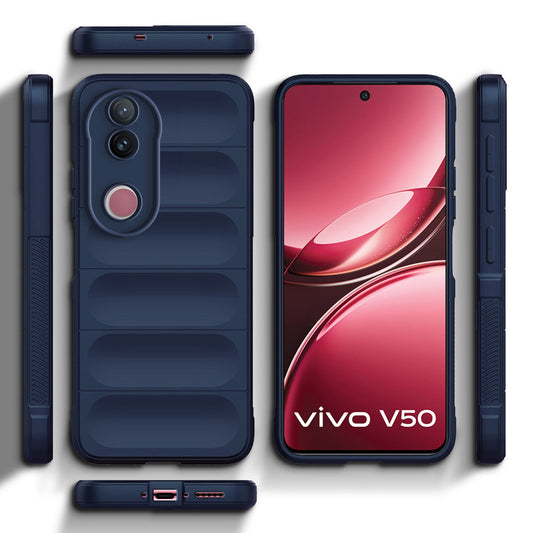 Premium Liquid Silicone Comfort Grip Case for Vivo V50 5G with Soft Touch Matte TPU