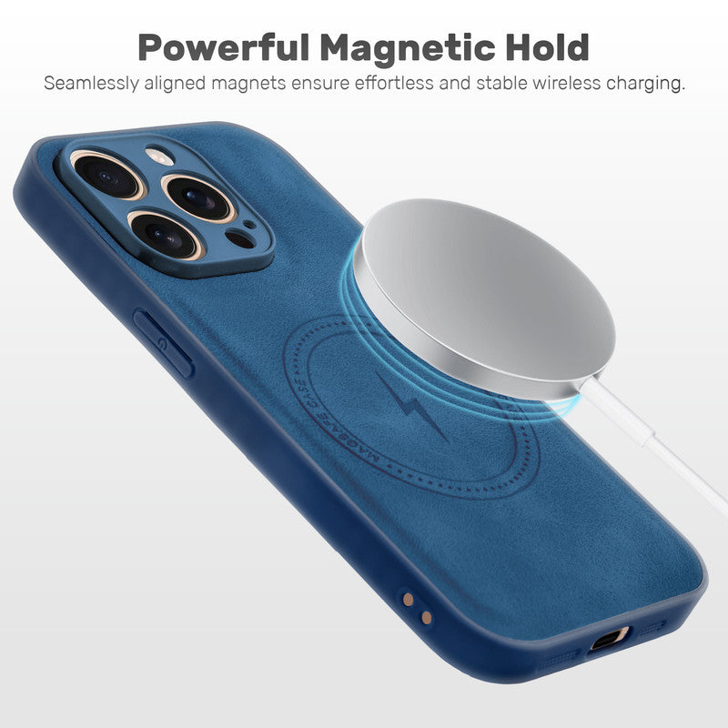 Refined PU Leather Case for Apple iPhone 15 Pro Max