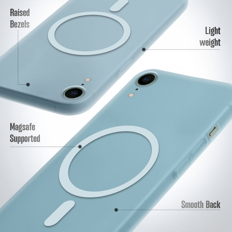 Slim Matte Wireless Charging Support Back Cover for Apple iPhone XR