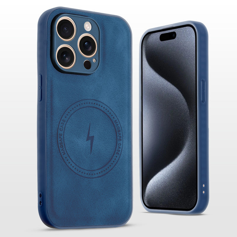 Refined PU Leather Case for Apple iPhone 15 Pro