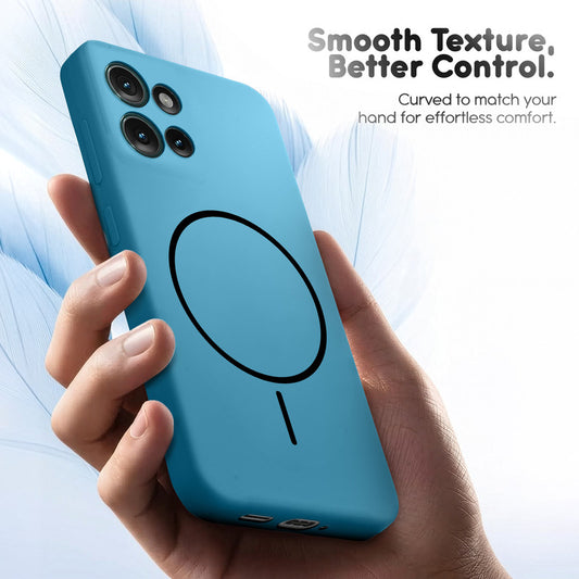 Cloud Feel Silicone Case for Motorola Moto Edge 50 5G – Supports Wireless Charging