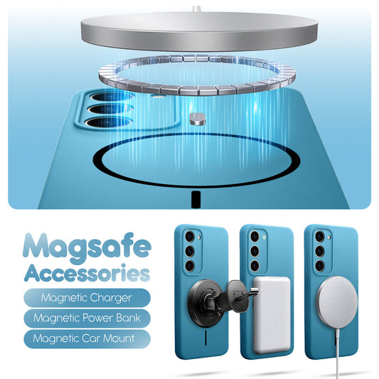 Cloud Feel Silicone Case for Samsung S23 5G – Supports Wireless Charging