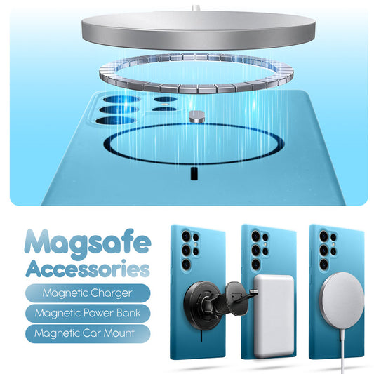 Cloud Feel Silicone Case for Samsung S24 Ultra 5G – Supports Wireless Charging