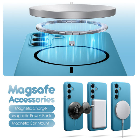 Cloud Feel Silicone Case for Samsung S24 Plus 5G – Supports Wireless Charging