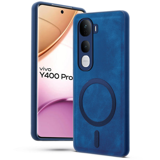 Cushion Grip Leather Case for Vivo Y400 Pro 5G