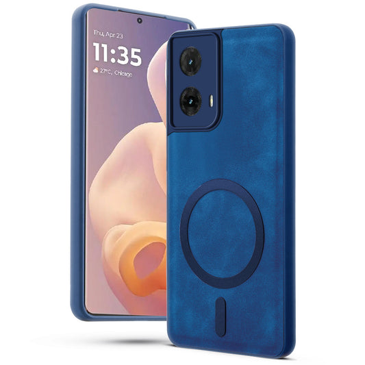 Cushion Grip Leather Case for Motorola Moto G85 5G