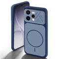 Blue back cover for Oppo Reno 15 5G with camera cut protection and ring design on back side.