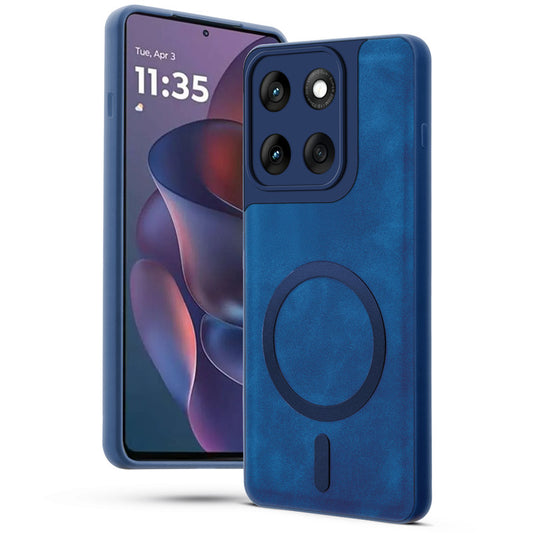 Cushion Grip Leather Case for Motorola Moto Edge 60 Pro 5G