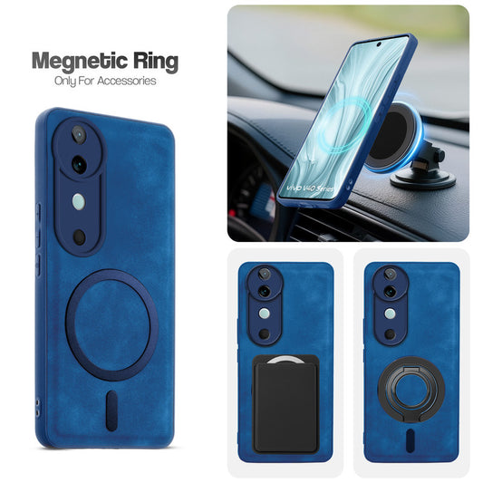 Cushion Grip Leather Case for Vivo V40 5G