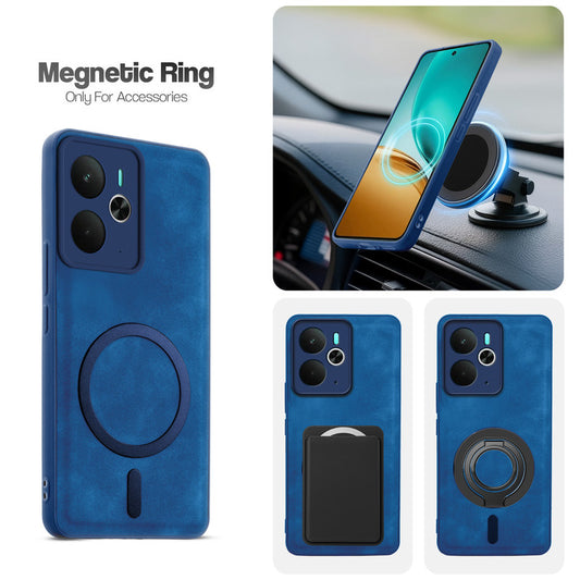 Cushion Grip Leather Case for Realme 14T 5G