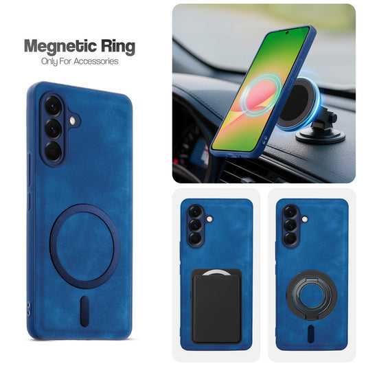 Cushion Grip Leather Case for Samsung A56 5G