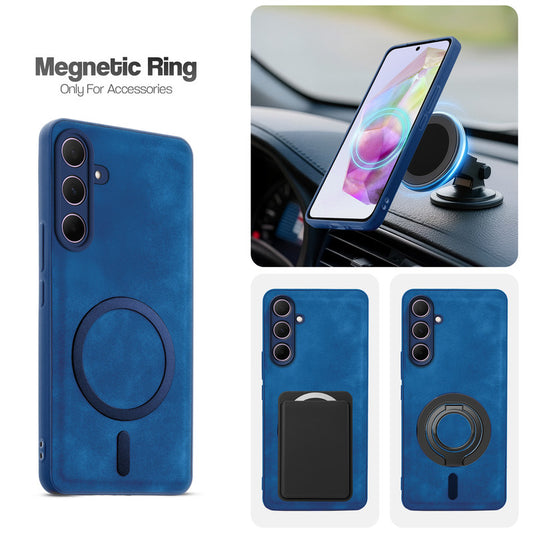 Cushion Grip Leather Case for Samsung A35 5G