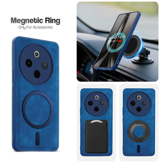 Cushion Grip Leather Case for iQOO Z10 5G
