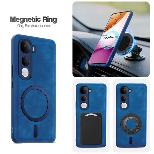 Cushion Grip Leather Case for Vivo Y400 Pro 5G