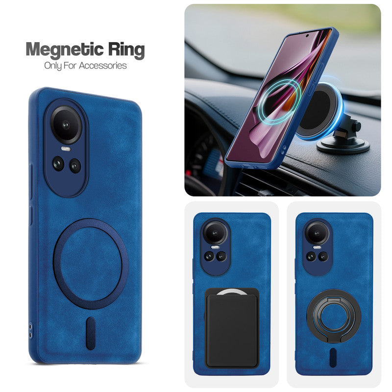Cushion Grip Leather Case for Oppo Reno 10 5G
