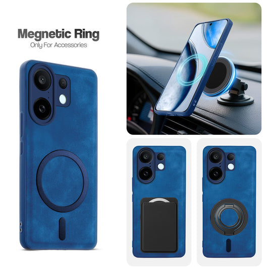 Cushion Grip Leather Case for Vivo X200 FE 5G