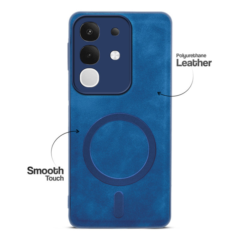 Cushion Grip Leather Case for Vivo T4x 5G