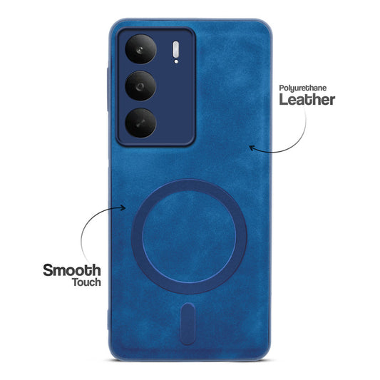 Cushion Grip Leather Case for Realme P3 Lite 5G