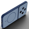 Angled view of Blue mobile case for Vivo X200T 5G with proper charging port cutout, speaker holes and strong corner protection.