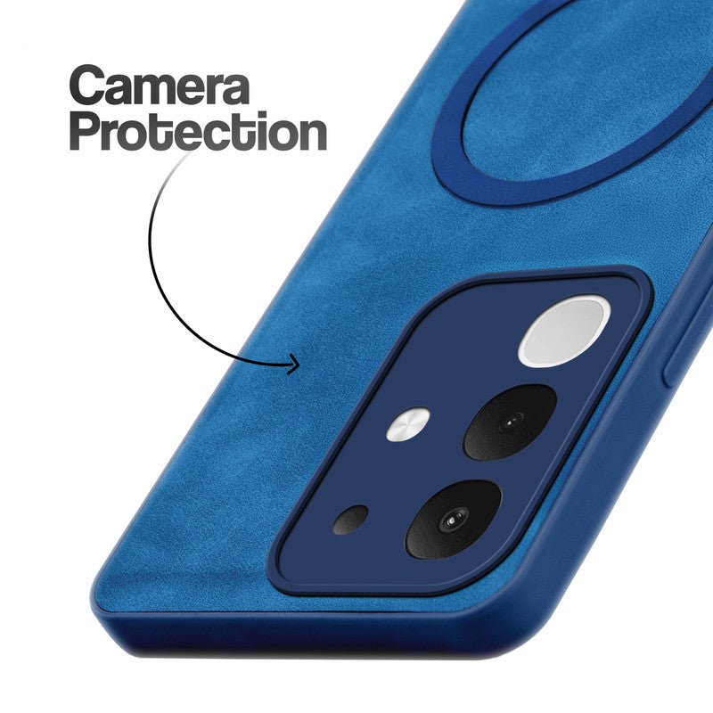 Cushion Grip Leather Case for Vivo T4x 5G