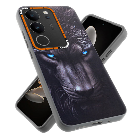 Dark Aesthetic Wild Animal Printed Back Cases For Vivo V29 5G