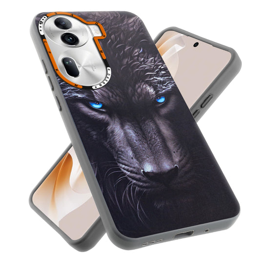 Dark Aesthetic Wild Animal Printed Back Cases For Oppo Reno 11 Pro 5G