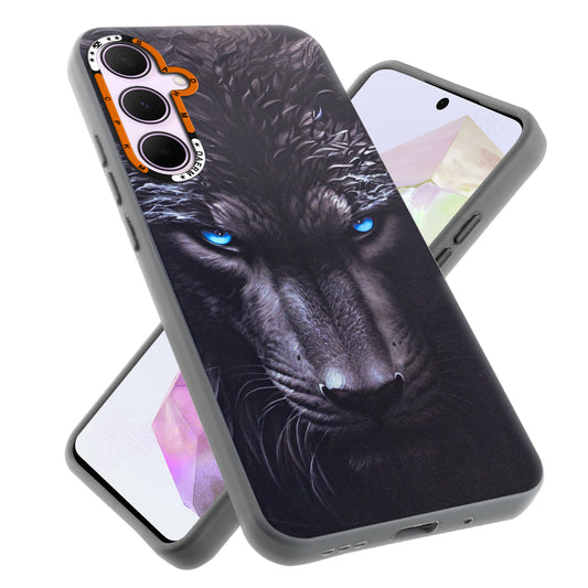 Dark Aesthetic Wild Animal Printed Back Cases For Samsung A35 5G