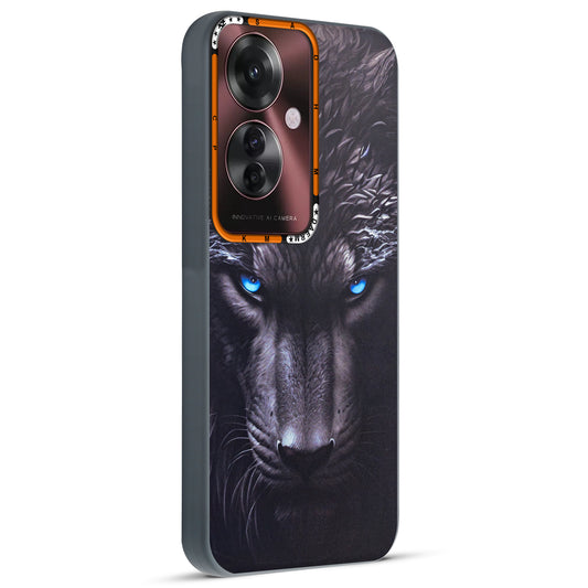 Dark Aesthetic Wild Animal Printed Back Cases For Oppo F25 Pro 5G