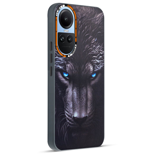 Dark Aesthetic Wild Animal Printed Back Cases For Oppo Reno 10 5G