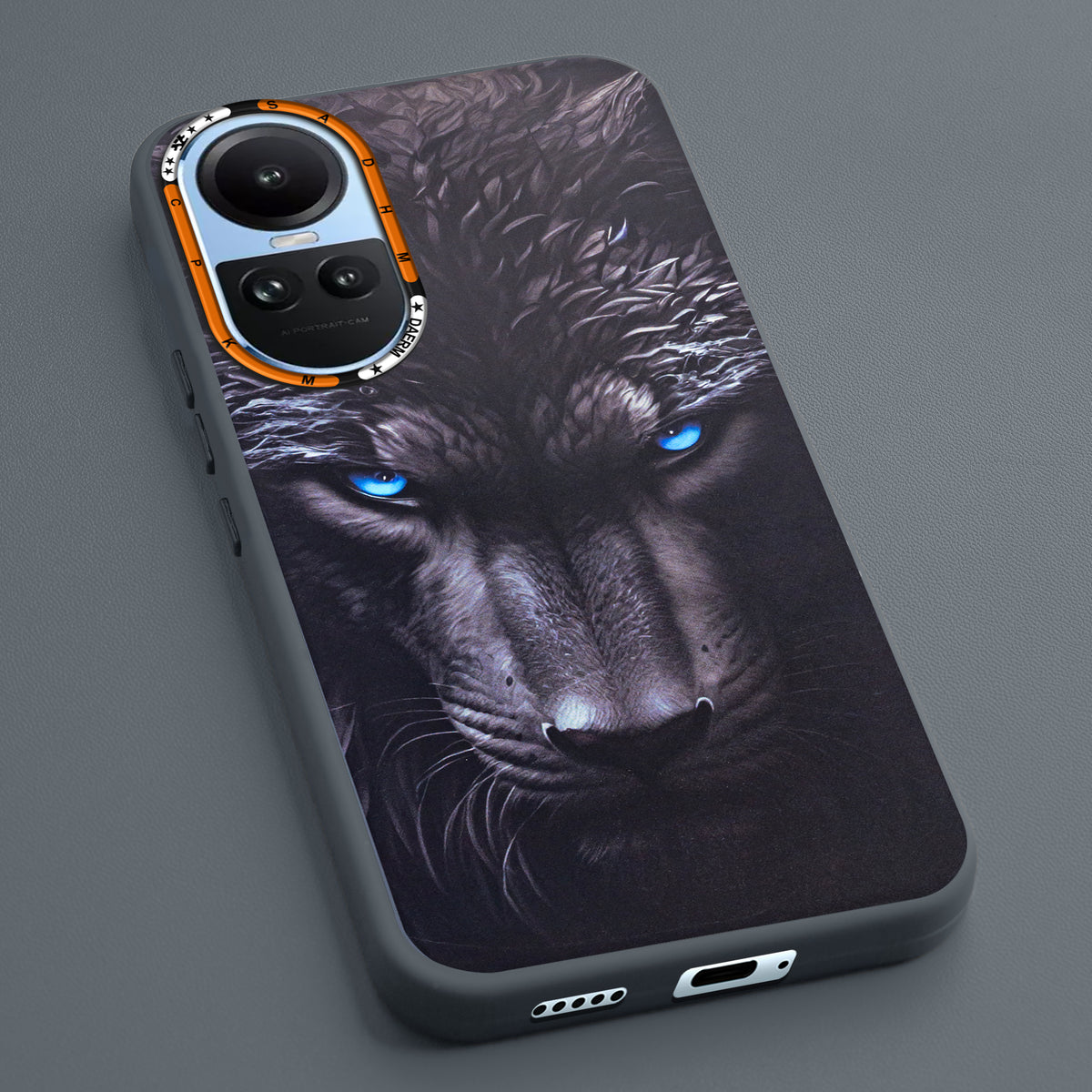 Dark Aesthetic Wild Animal Printed Back Cases For Oppo Reno 10 5G