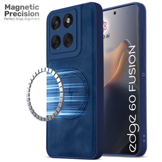 Refined PU Leather Case for Motorola Moto Edge 60 Fusion 5G