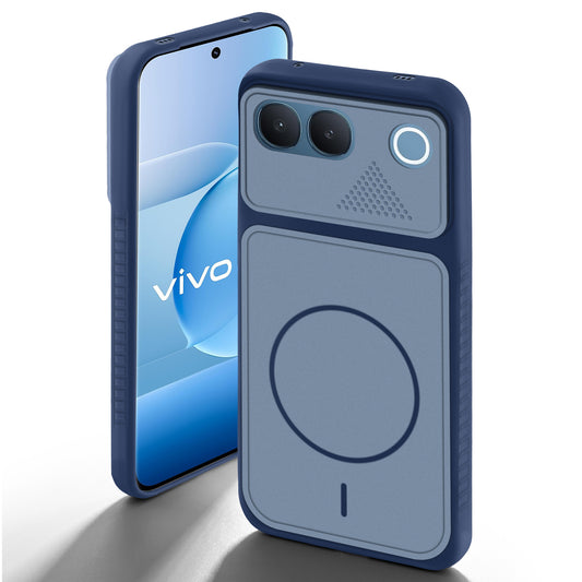 Dual Tone Silicone Grip Back Cover with Camera Protection for Vivo S2 5G