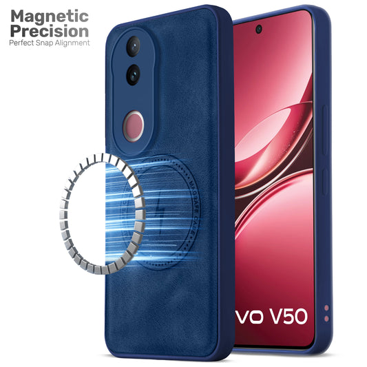 Refined PU Leather Case for Vivo V50 5G