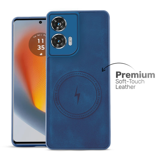 Refined PU Leather Case for Motorola Moto Edge 50 Fusion 5G