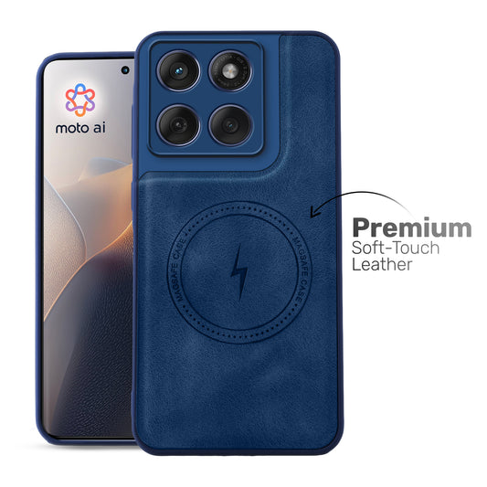 Refined PU Leather Case for Motorola Moto Edge 60 Fusion 5G