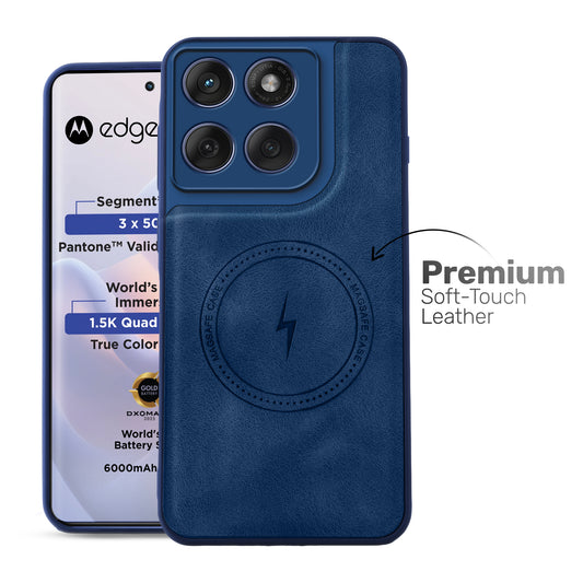 Refined PU Leather Case for Motorola Moto Edge 60 Pro 5G