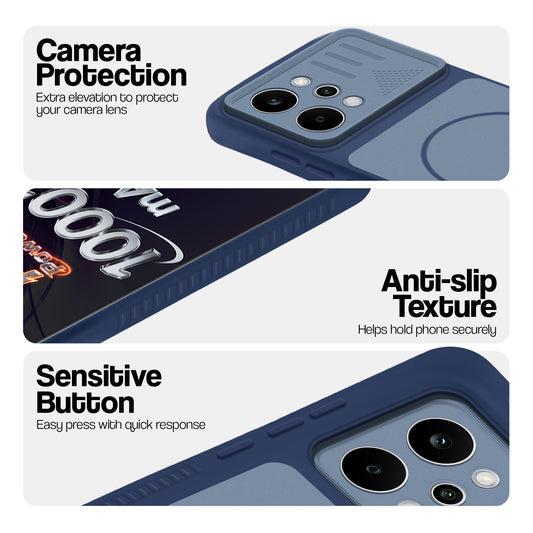 Dual Tone Silicone Grip Back Cover with Camera Protection for Realme P4 Power 5G