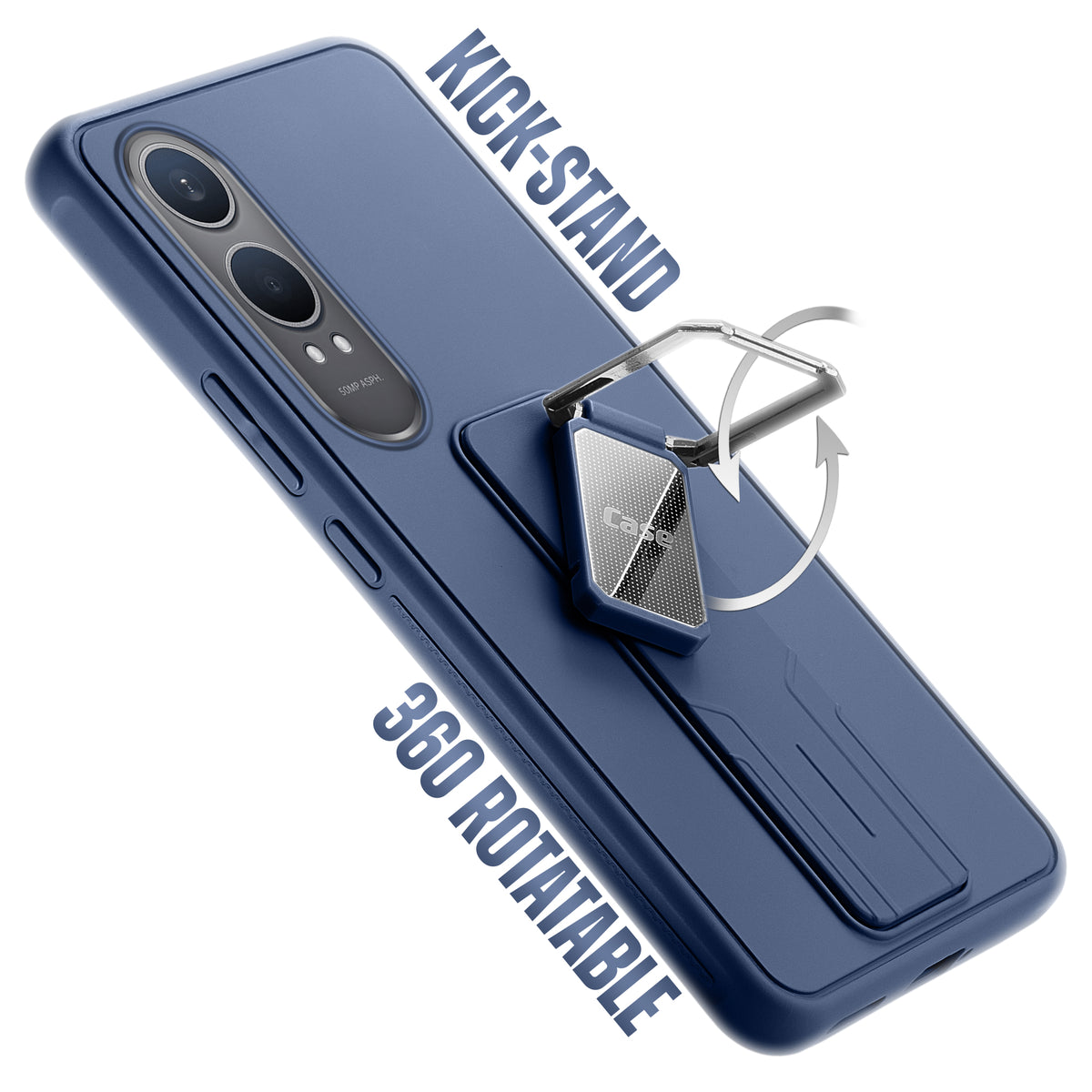 Silicone Case with Kickstand For OnePlus Nord CE 4 Lite 5G