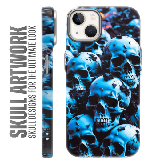 Nightfall Skull Cluster Design With Hard Back Case For Apple iPhone 14