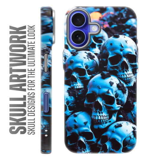 Nightfall Skull Cluster Design With Hard Back Case For Apple iPhone 16 Plus