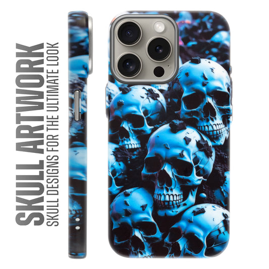 Nightfall Skull Cluster Design With Hard Back Case For Apple iPhone 15 Pro Max