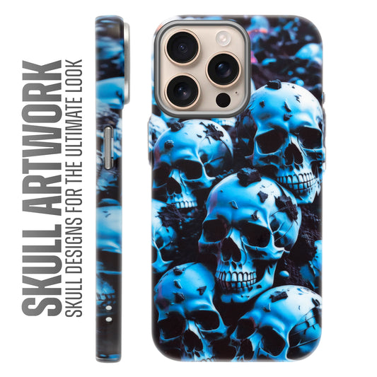 Nightfall Skull Cluster Design With Hard Back Case For Apple iPhone 16 Pro