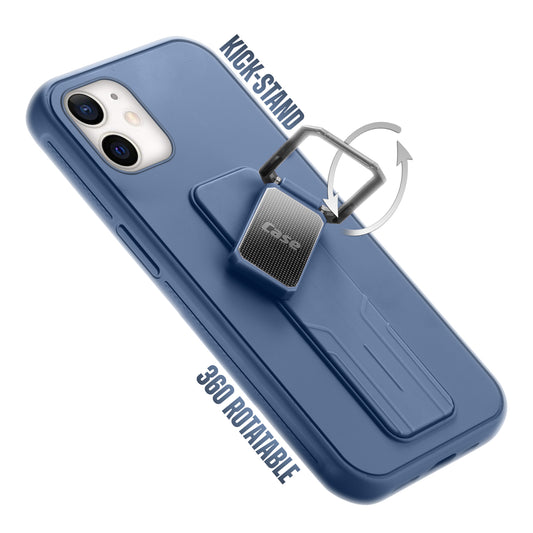 Premium Silicone Case with Metal Kickstand and Camera Protection Back Cover For Apple iPhone 11